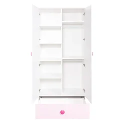Dzieci Szafa TOP BABY różowa