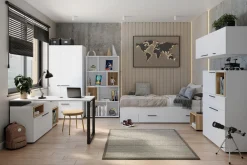 Dzieci Szafa z 2 szufladami MARLOW