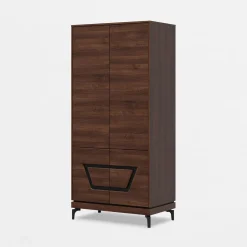 Furni Home Szafa z czarnym dekorem VERO