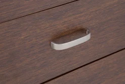 DiTrendi Szafa z drążkiem półkami i szufladami ciemny brąz PARIS