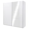 Szafy Z Lustrem|Szafy Przesuwne|Exline Szafa z lustem BASTIA BIAŁA 200