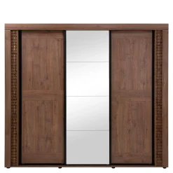 Szafy Z Lustrem|Szafy Przesuwne|Furni Home Szafa z lustrem DORIAN 3D, z oświetleniem