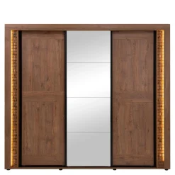 Szafy Z Lustrem|Szafy Przesuwne|Furni Home Szafa z lustrem DORIAN 3D, z oświetleniem