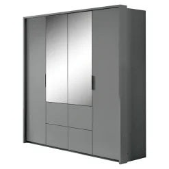 Szafy Przesuwne|inny Szafa z lustrem grafitowa WIEDEŃ
