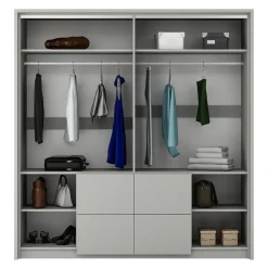 Szafy Przesuwne|inny Szafa z lustrem grafitowa WIEDEŃ