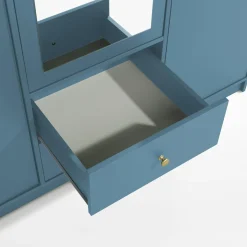 Szafy|Szafy Uchylne| Szafa z lustrem niebieska COLORI
