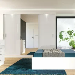 Exline Szafa z oświetleniem biała MARSYLIA