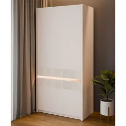 Szafy Uchylne|FORTE Szafa z oświetleniem OAK SQUERE