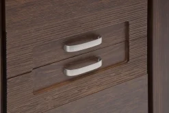 Szafy Uchylne|DiTrendi Szafa z półkami wąska ciemny brąz PARIS