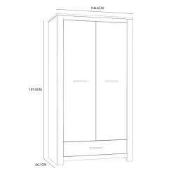 FORTE Szafa z szufladą SAN CAYETANO