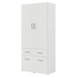 Szafy Uchylne| Szafa z szufladami TALLIN 2D4S biały