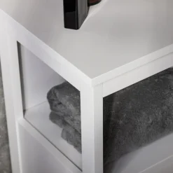 Szafki Łazienkowe|Szafki, Słupki I Półki Łazienkowe|inny Szafka łazienkowa biała PARLA