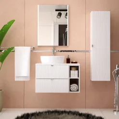 Szafki Łazienkowe|Szafki, Słupki I Półki Łazienkowe|inny Szafka łazienkowa wisząca biały mat 20 cm