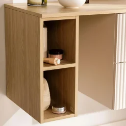 Szafki Łazienkowe|Szafki, Słupki I Półki Łazienkowe|inny Szafka łazienkowa wisząca dąb olejowany 20 cm