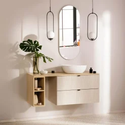 Szafki Łazienkowe|Szafki, Słupki I Półki Łazienkowe|inny Szafka łazienkowa wisząca dąb olejowany 20 cm