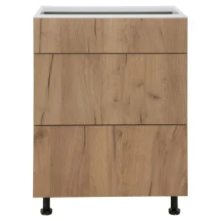 Szafka dolna BASIC PLUS BP/D60S3 dąb craft złoty