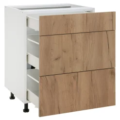 Szafka dolna BASIC PLUS BP/D60S3 dąb craft złoty
