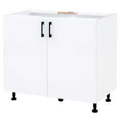 Szafki Kuchenne| Szafka dolna 2-drzwiowa TAVALI T/D90 biały połysk