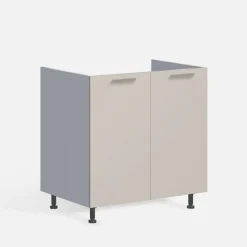 Szafki Kuchenne|inny Szafka dolna MILENA pod zlewozmywak 80 cm kaszmir