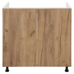 Szafki Kuchenne| Szafka dolna pod zlewozmywak BASIC PLUS BP/D80Z dąb craft złoty