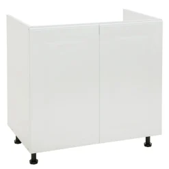 Szafka dolna pod zlewozmywak BASIC PLUS BP/D80Z biały mat