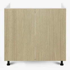 Szafka dolna pod zlewozmywak BASIC PLUS BP/D80Z sand barbera oak