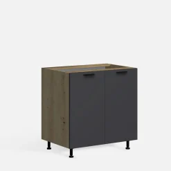 Szafki Kuchenne| Szafka dolna stojąca MILENA M/D80 grafit
