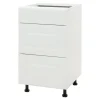 Szafka dolna z 3 szufladami BASIC PLUS BP/D45SR3 biały mat
