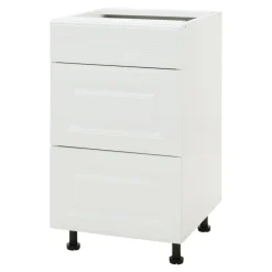 Szafka dolna z 3 szufladami BASIC PLUS BP/D45SR3 biały mat