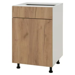 Szafki Kuchenne|inny Szafka dolna z szufladą BASIC PLUS BP/D50SR1 dąb craft złoty