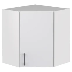 Szafki Kuchenne| Szafka górna narożna TAVALI T/G60NW biały połysk