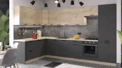 Szafki Kuchenne|inny Szafka górna wisząca okapowa MILENA M/G600 dąb artisan