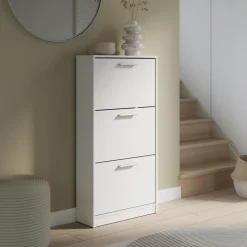 Szafki Na Buty|Szafki|FORTE Szafka na buty biała 3 wnęki NOCII