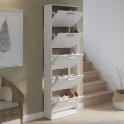 FORTE Szafka na buty biała wysoka NOCII