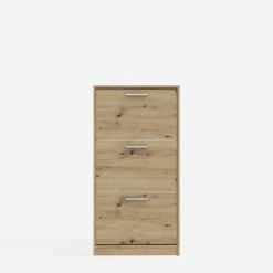 FORTE Szafka na buty dąb artisan 3 wnęki NOCII