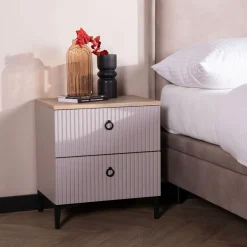 Szafki Nocne|Szafki|Esteti Szafka nocna ryflowana DOMINICA