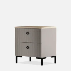 Szafki Nocne|Szafki|Esteti Szafka nocna ryflowana DOMINICA