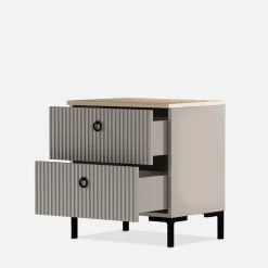 Szafki Nocne|Szafki|Esteti Szafka nocna ryflowana DOMINICA