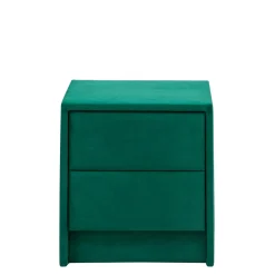 Szafka nocna tapicerowana zielona MANSION