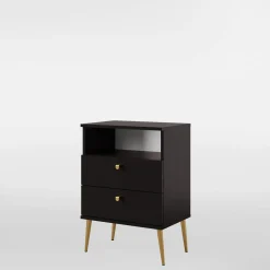 inny Szafka nocna wysoka czarna HIGH