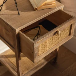 inny Szafka nocna z plecionką wiedeńską CENERE