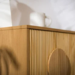 Szafki Nocne| Szafka nocna z ryflowaniem TIRON