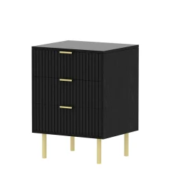 Szafki Nocne|Szafki| Szafka nocna z ryflowaniem wysoka TOMIE