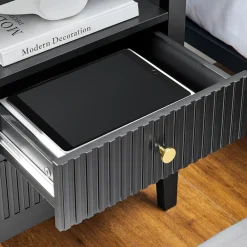 Szafki Nocne Dla Dzieci|Szafki Nocne| Szafka nocna z ryflowaniem TARNA