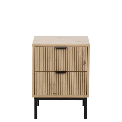 Szafka nocna z ryflowaniem SALA