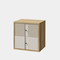 Szafki Nocne|Szafki|FORTE Szafka nocna z ryflowaniem RANKIN