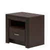 DiTrendi Szafka nocna z szufladą ciemny brąz PARIS