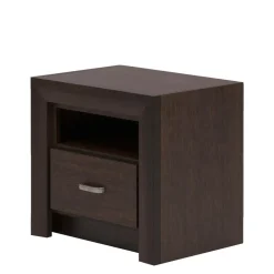 DiTrendi Szafka nocna z szufladą ciemny brąz PARIS