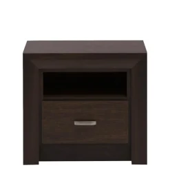 DiTrendi Szafka nocna z szufladą ciemny brąz PARIS