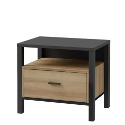 FORTE Szafka nocna z szufladą industrialna HIGH ROCK